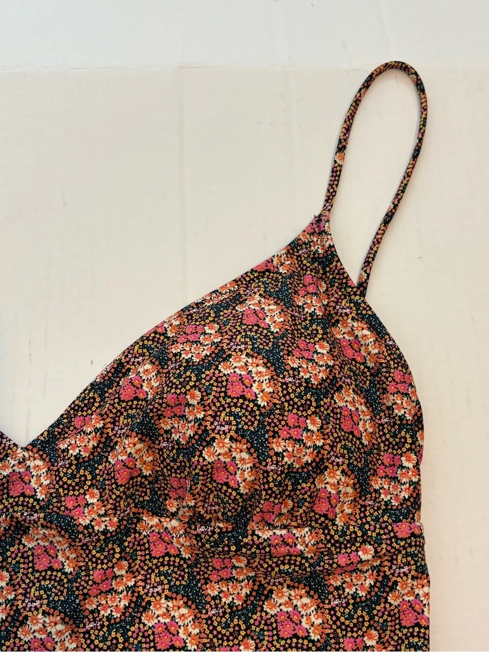 J Crew Strappy-Back Plunge One Piece Swimsuit in Ratti® Prism Floral Size 16